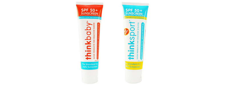 Best Safe Sunscreens. Thinkbaby and Thinksport Kids SPF 50+ sunscreen