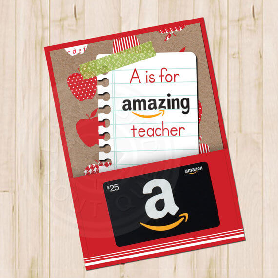 Teacher Gift Card Printables - Amazon