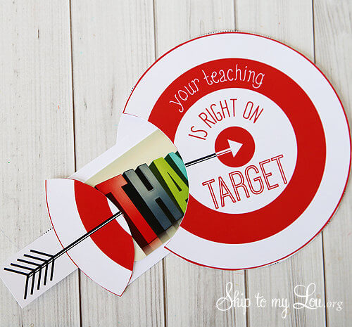 Teacher Gift Card Printables - Target
