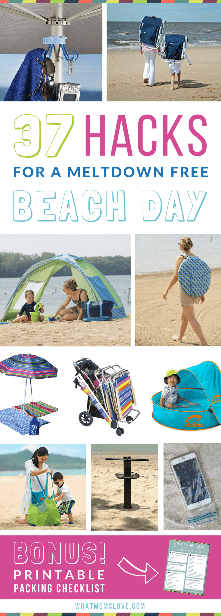 Beach Hacks, Tips and Tricks | The best clever ideas to keep kids happy at the beach this summer. Good tips for families with babies, toddlers and teens.