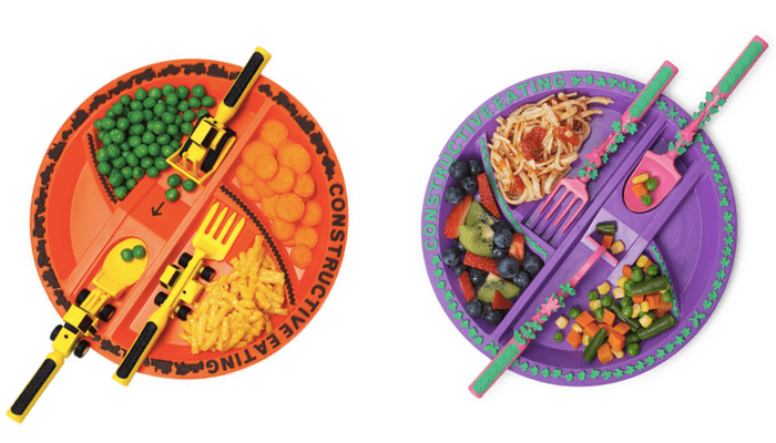 Products to Make Eating Fun for Kids. How to Get Picky Eaters to Try New Foods. Constructive Eating Construction / Garden Plate and Utensil Sets.