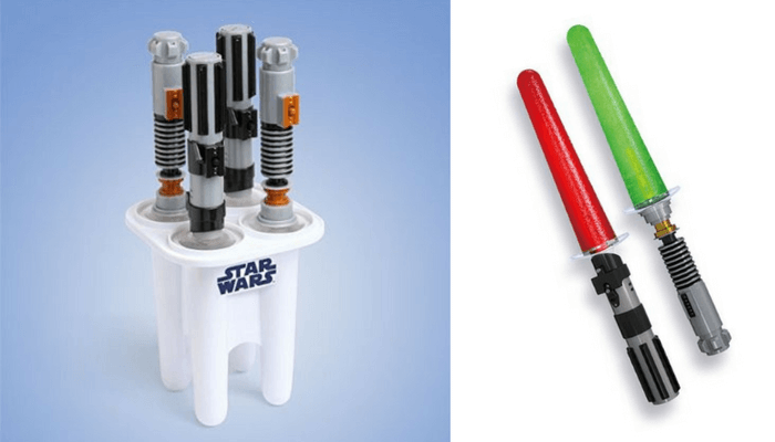 Products to Make Eating Fun for Kids. How to Get Picky Eaters to Try New Foods. Star Wars Glowing Lightsaber Ice Pop Maker by ThinkGeek.