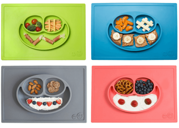 Products to Make Eating Fun for Kids. How to Get Picky Eaters to Try New Foods. ezpz Happy Mat.