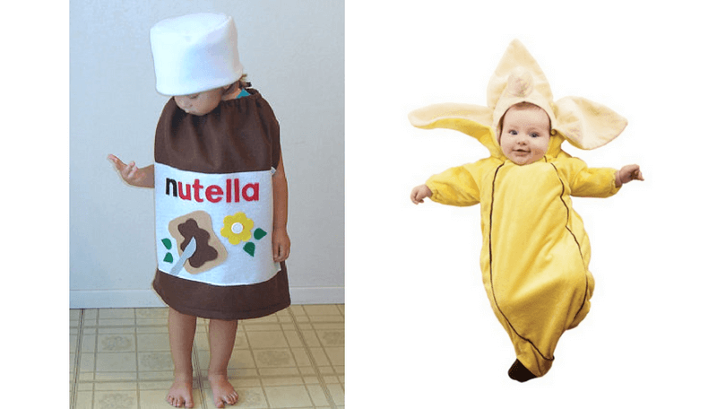Creative Halloween Costumes for Siblings - Nutella and Banana