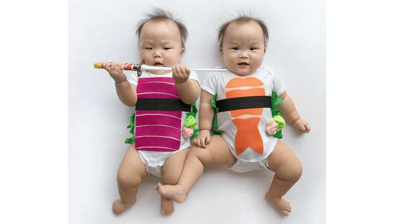 Creative Halloween Costumes for Siblings - Sushi