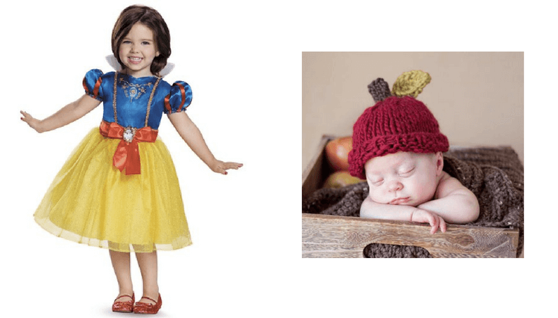Creative Halloween Costumes for Siblings - Snow White and Apple