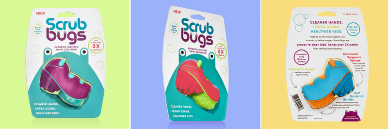 Scrub Bugs - the simple tool you need to keep your child healthy | Fun ways to get my child to wash their hands | Ideas to keep my kids healthy, not sick and germ free