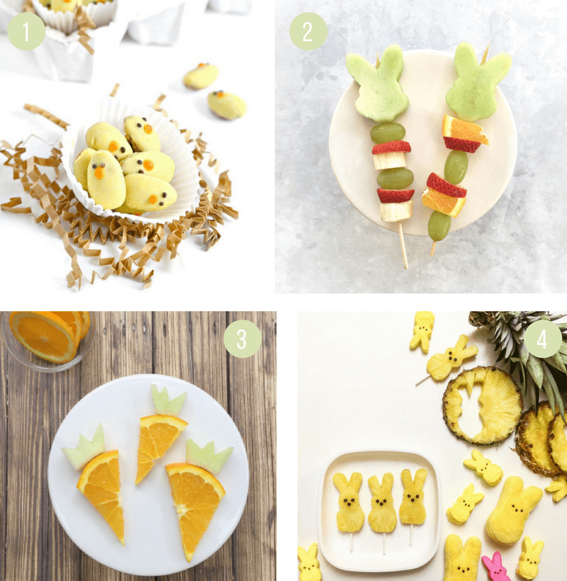 Healthy Easter Snack Ideas for Kids | Fun snacks that are great for school or for your party, perfect for toddlers, preschoolers and big kids too! Super cute and creative ideas that are easy to make!