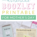 Free Printable Mothers Day Card | All About Mom or Grandma Book for kids to make - a unique personalized gift idea. Includes a fun questionnaire, coupons for mom, and space to draw and color. The perfect DIY homemade card for Mothers Day.