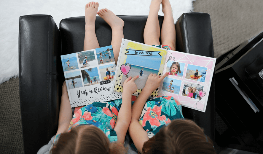 These yearly family photo book ideas are so creative! Include tips for how to make your own personalized annual yearbook with tutorials for layout, design and best website to use. These make great gifts and are awesome keepsakes for your kids!