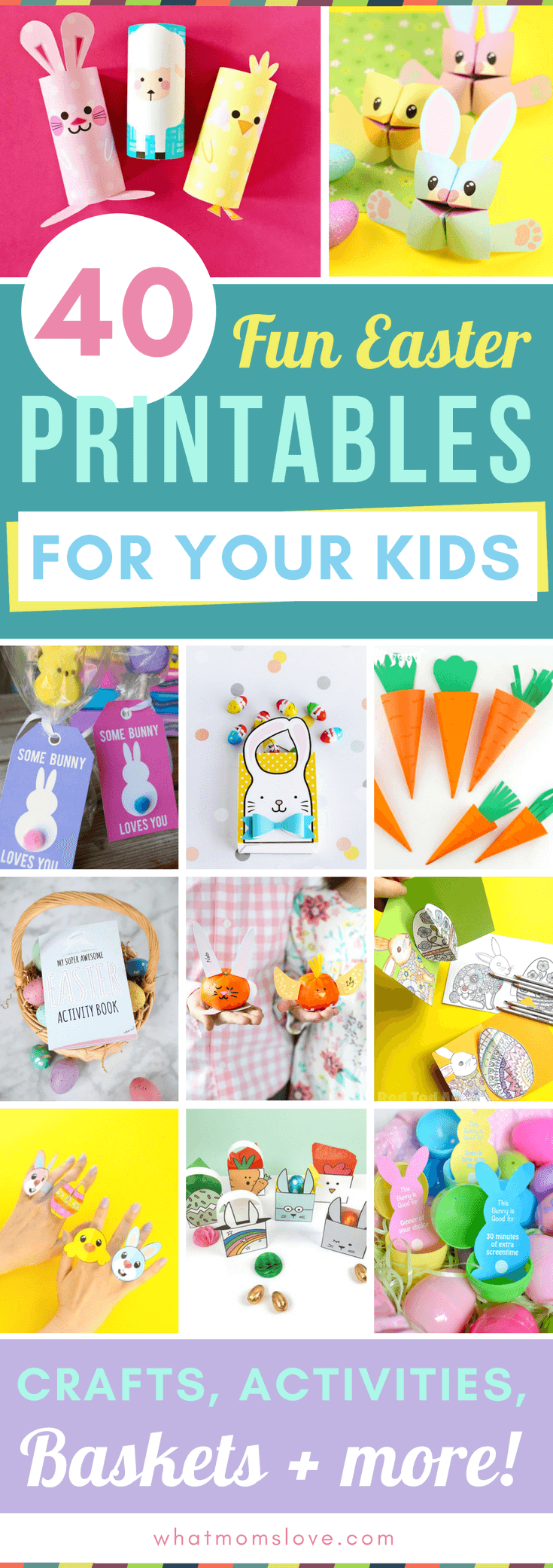 40 Fun Easter Printables For Kids Crafts Activities Egg Hunts More What Moms Love