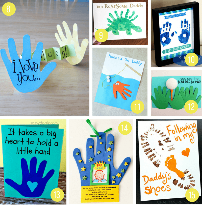 diy first fathers day gifts from baby
