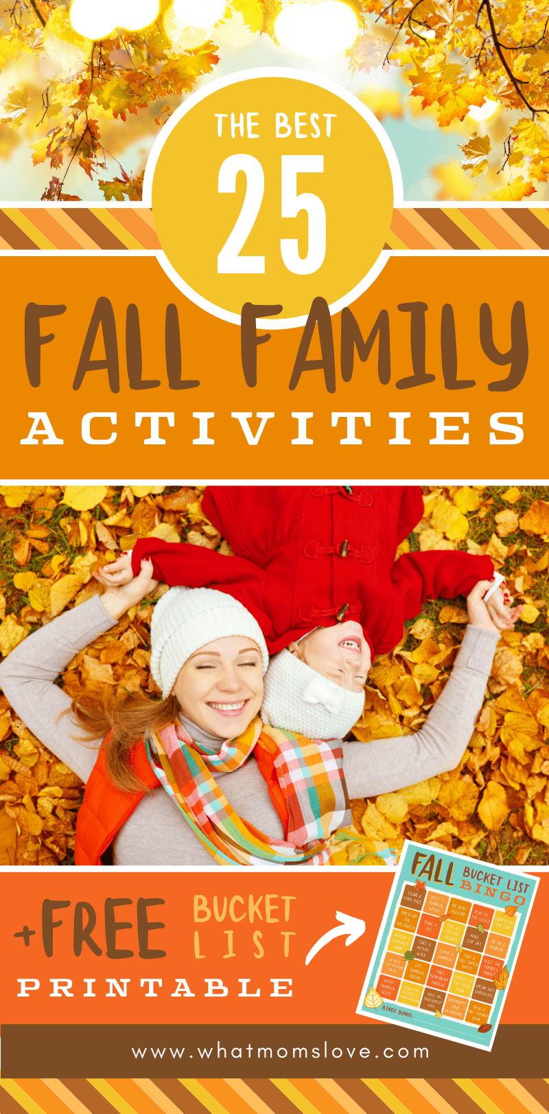 The best Fall Bucket List for families | Fun activities for your kids to do this Fall + free printable Fall Bucket List bingo game