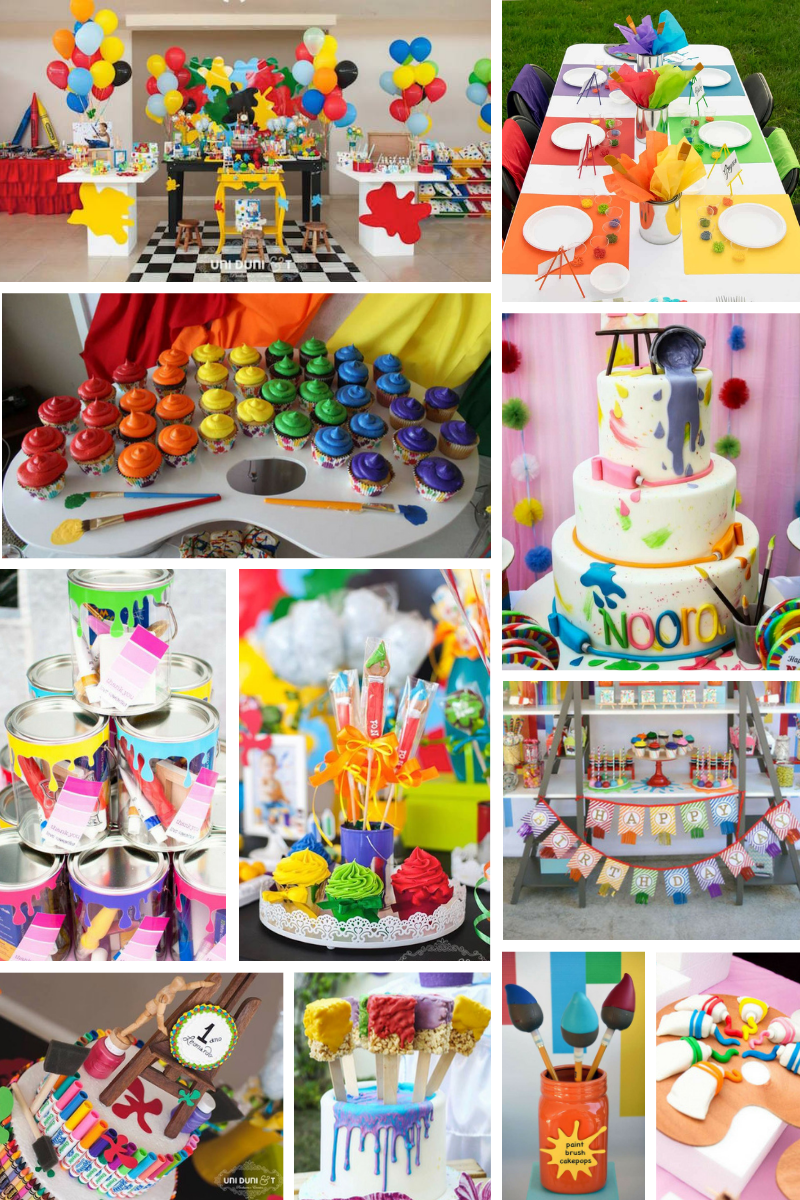 Kara's Party Ideas Pastel Painting + Art Themed Birthday Party