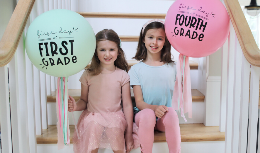 Unique Back-To-School Photo Idea: “First Day Of…” Balloons!
