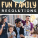 Family Goals Examples Free Printable Template - great for New Year's Resolutions too!