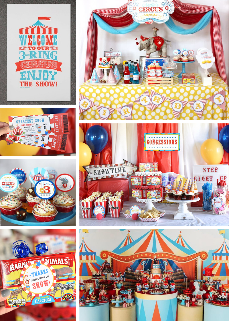Three Ring Circus - 3rd Birthday Party Theme