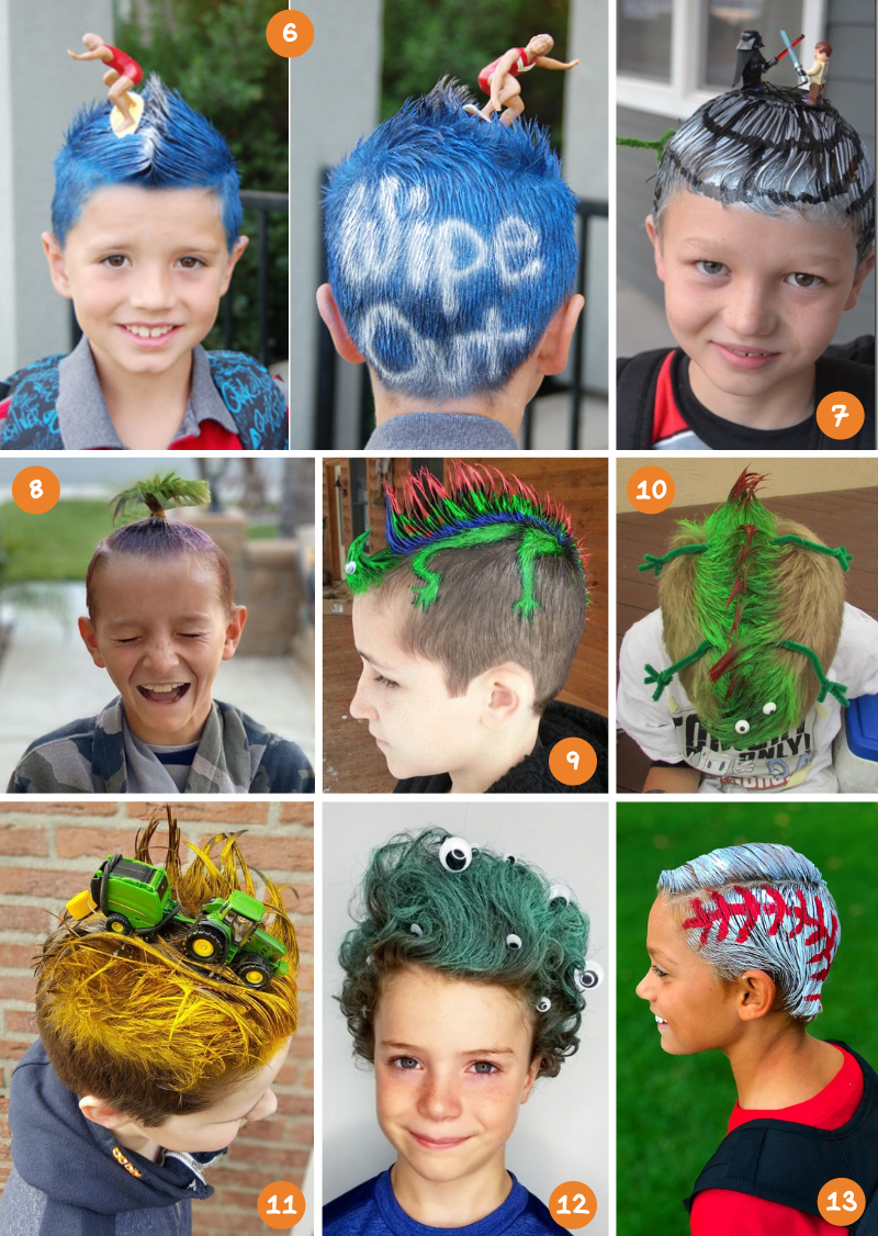 Top 48 image crazy hair day for boys 