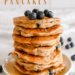 Healthy Oatmeal Blueberry Pancakes Recipe. Great starter food for baby-led weaning.
