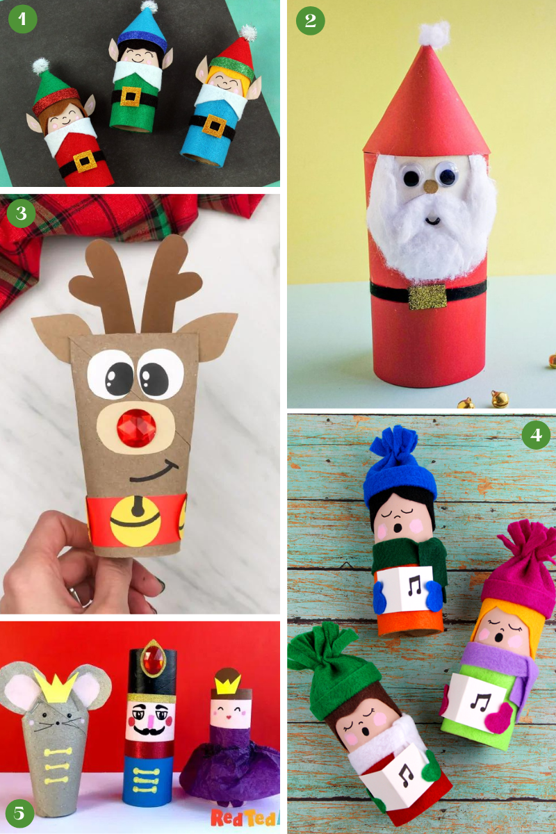 Winter Toilet Paper Roll Crafts - The Printables Fairy