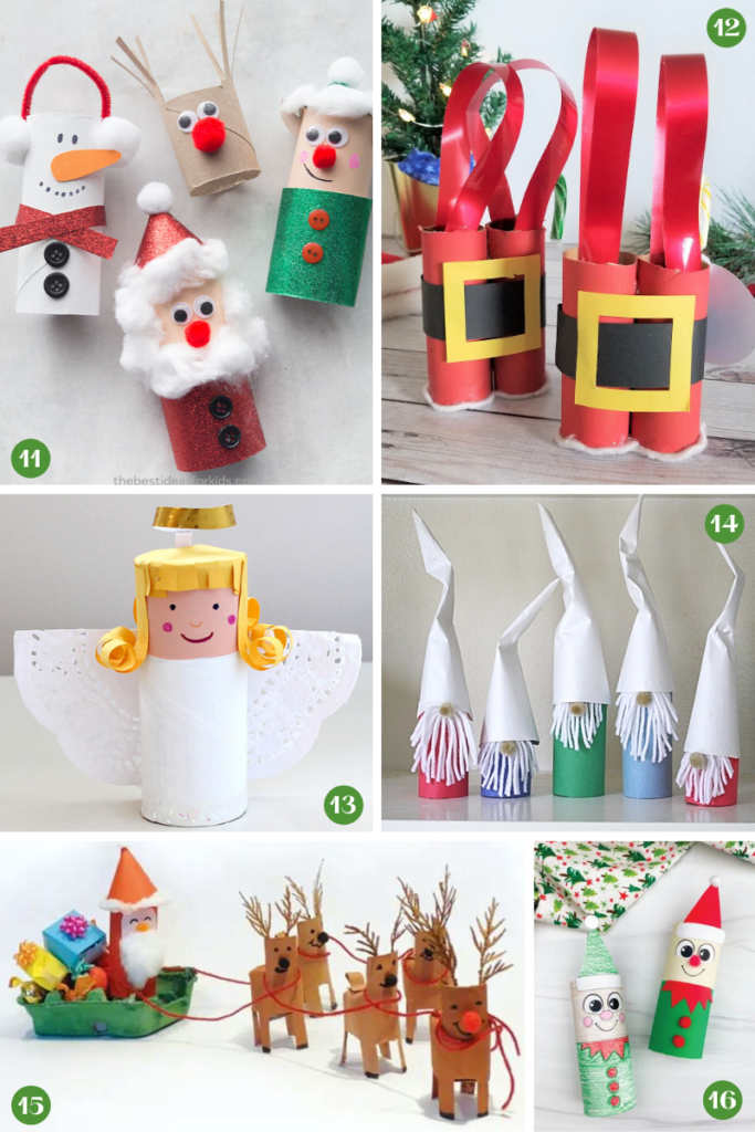 Christmas Toilet Paper Roll Crafts For Kids. 50+ Creative Holiday ...