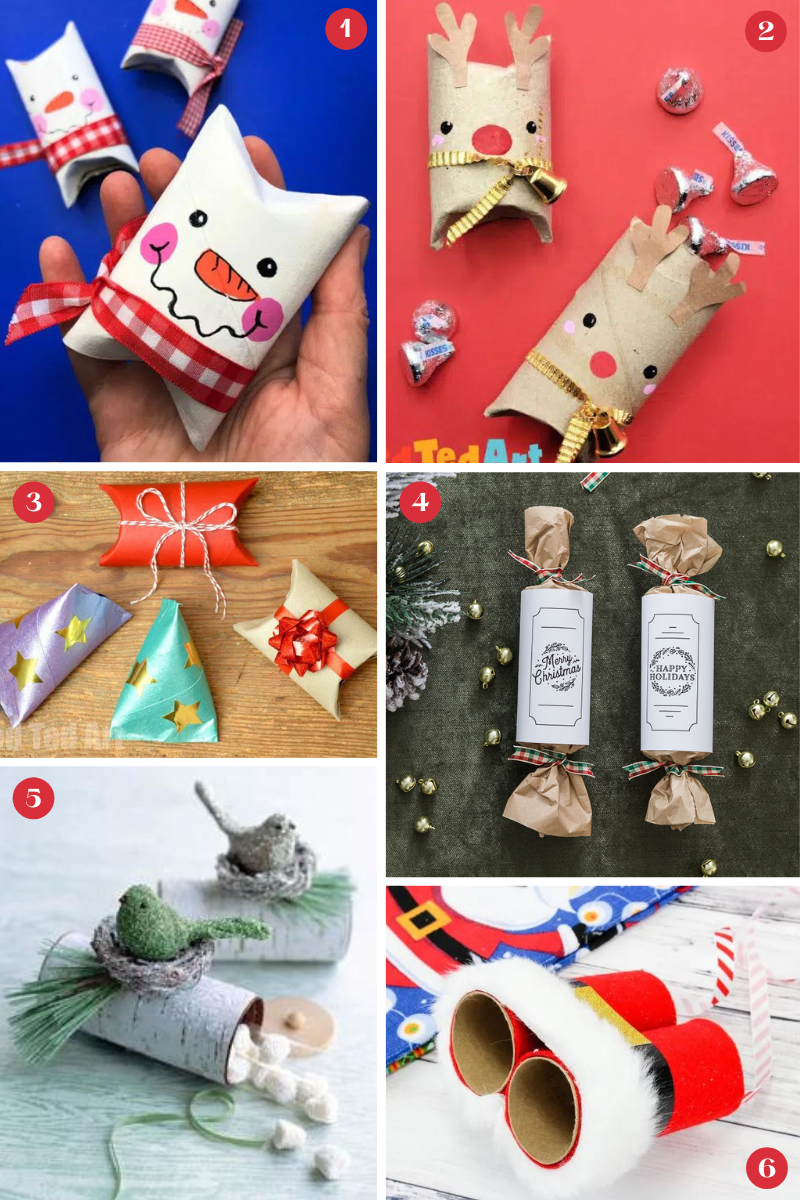Christmas Toilet Paper Roll Crafts For Kids. 50+ Creative Holiday Projects  Made From Cardboard Tubes! - what moms love