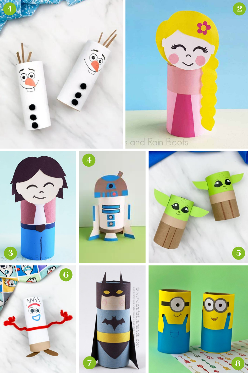Easy Toilet Paper Roll Crafts For Kids. 150+ Genius Ideas For Cardboard  Tubes! - what moms love