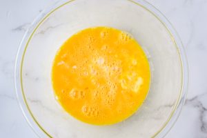 egg mixture in bowl